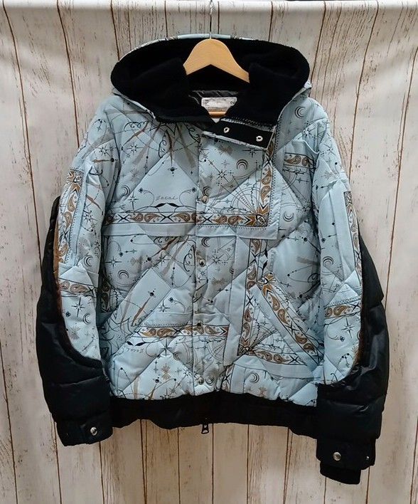 sacai 20AW 02439Mリバーシブル 中綿 ノーカラーコート カーキ sacai