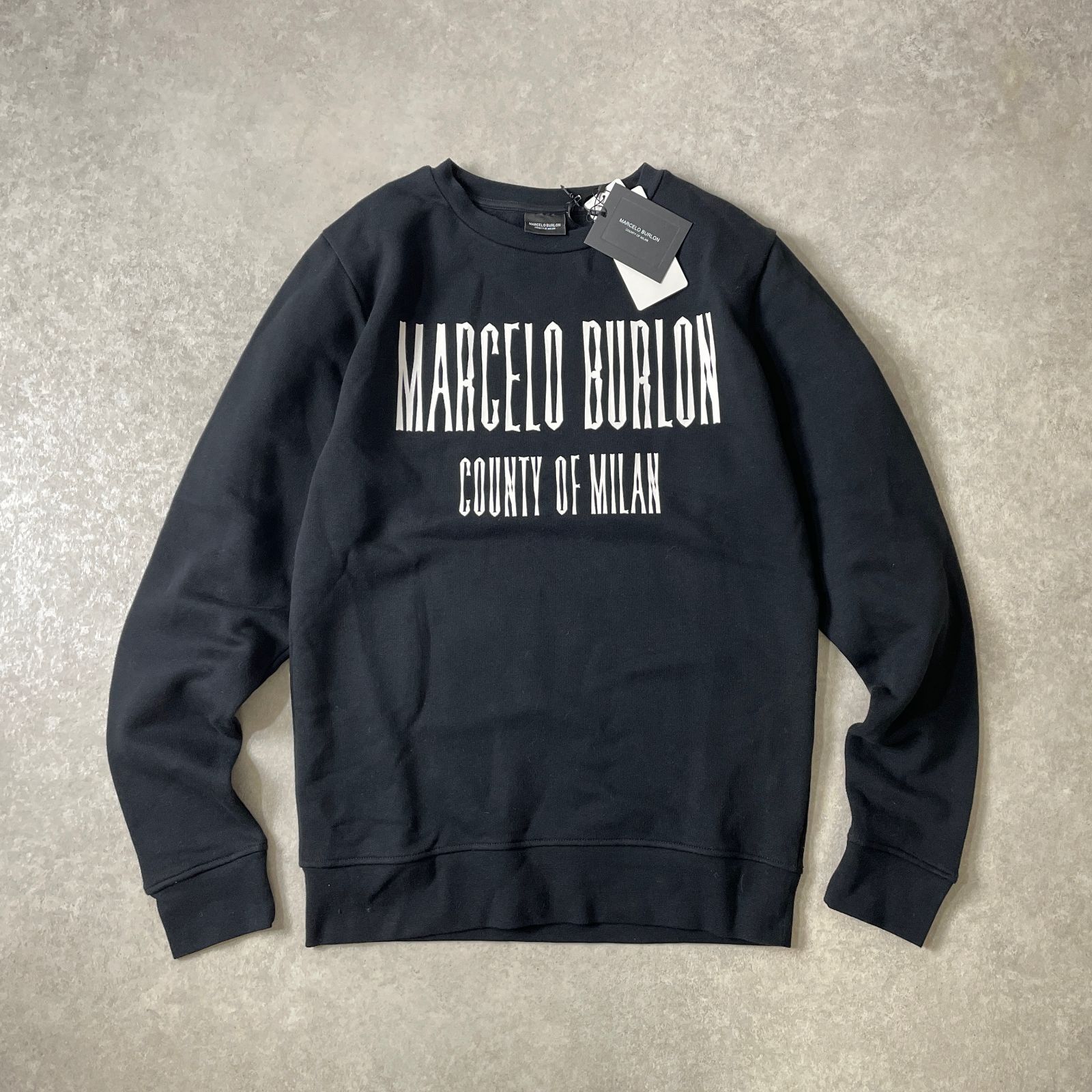 定価5.6万 新品 MARCELO BURLON ロゴプリント クルーネック スウェット 