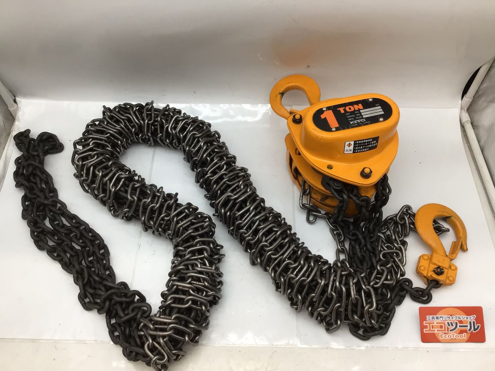 品 〇KITO キトー 1ton チェーンブロック M3 ITJZTRJDXYAO エコツール知立店 M02