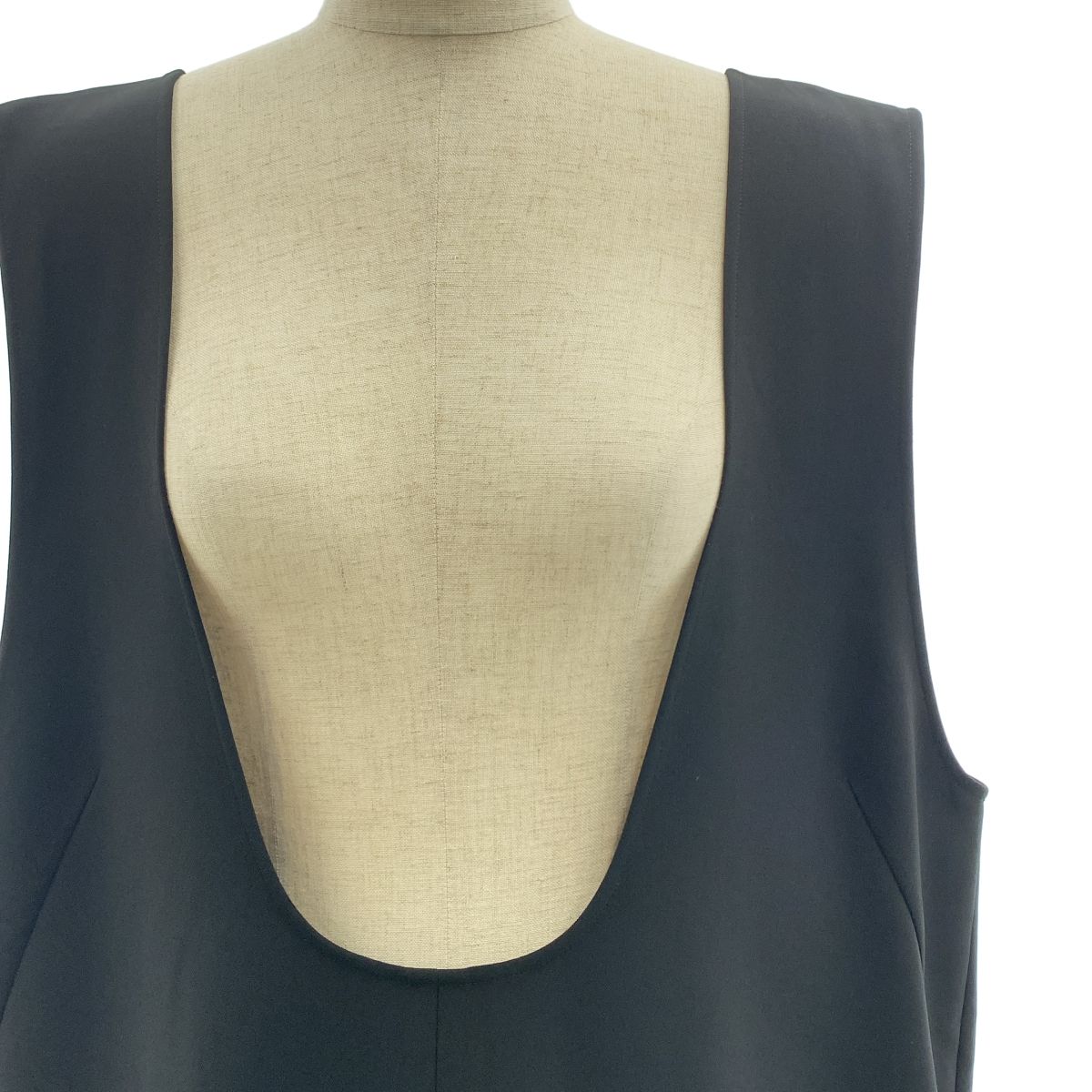 LOHEN ローヘン U NECK ROMPERS ワイド オールインワン 36 ブラック レディース