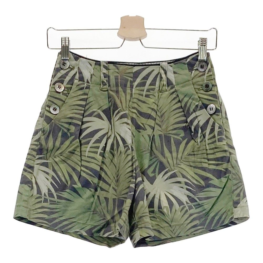 サイズ：S MARK&LONA マークアンドロナ キュロットパンツ ボタニカル 総柄 グリーン系 [240101313623]# ゴルフウェア レディース ストスト