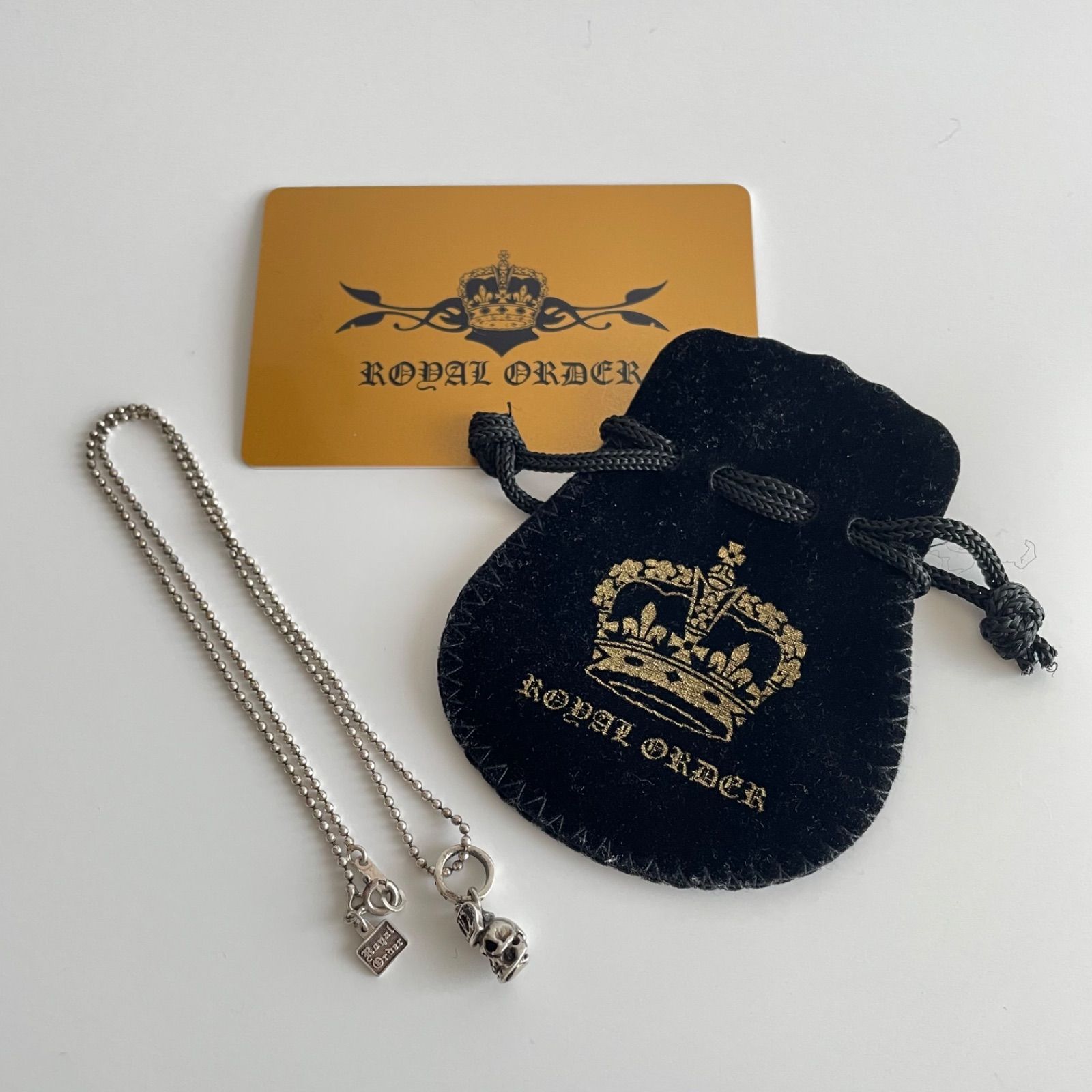 ROYAL ORDER ロイヤルオーダー スカル クラウン ネックレス SP212 