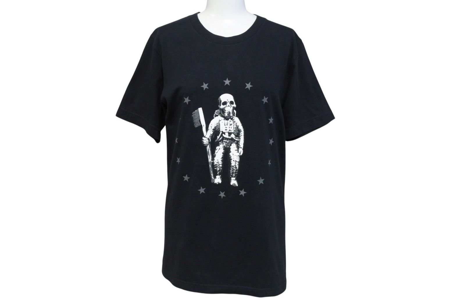 CHROME HEARTS クロムハーツ FOTI ジョー フォッティ プリント Tシャツ サイズS ブラック コットン 美品 中古 4b005700
