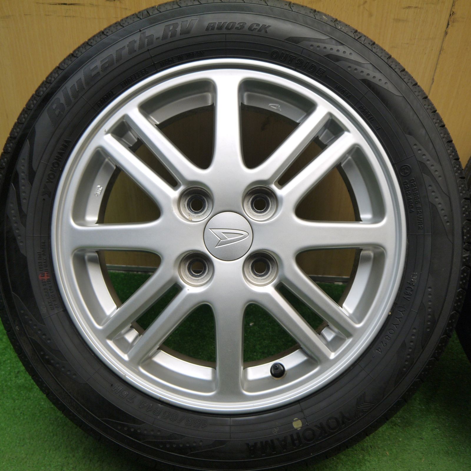 バリ溝！24年！9分☆ダイハツ タント ムーヴ 等 純正 155/65R14 