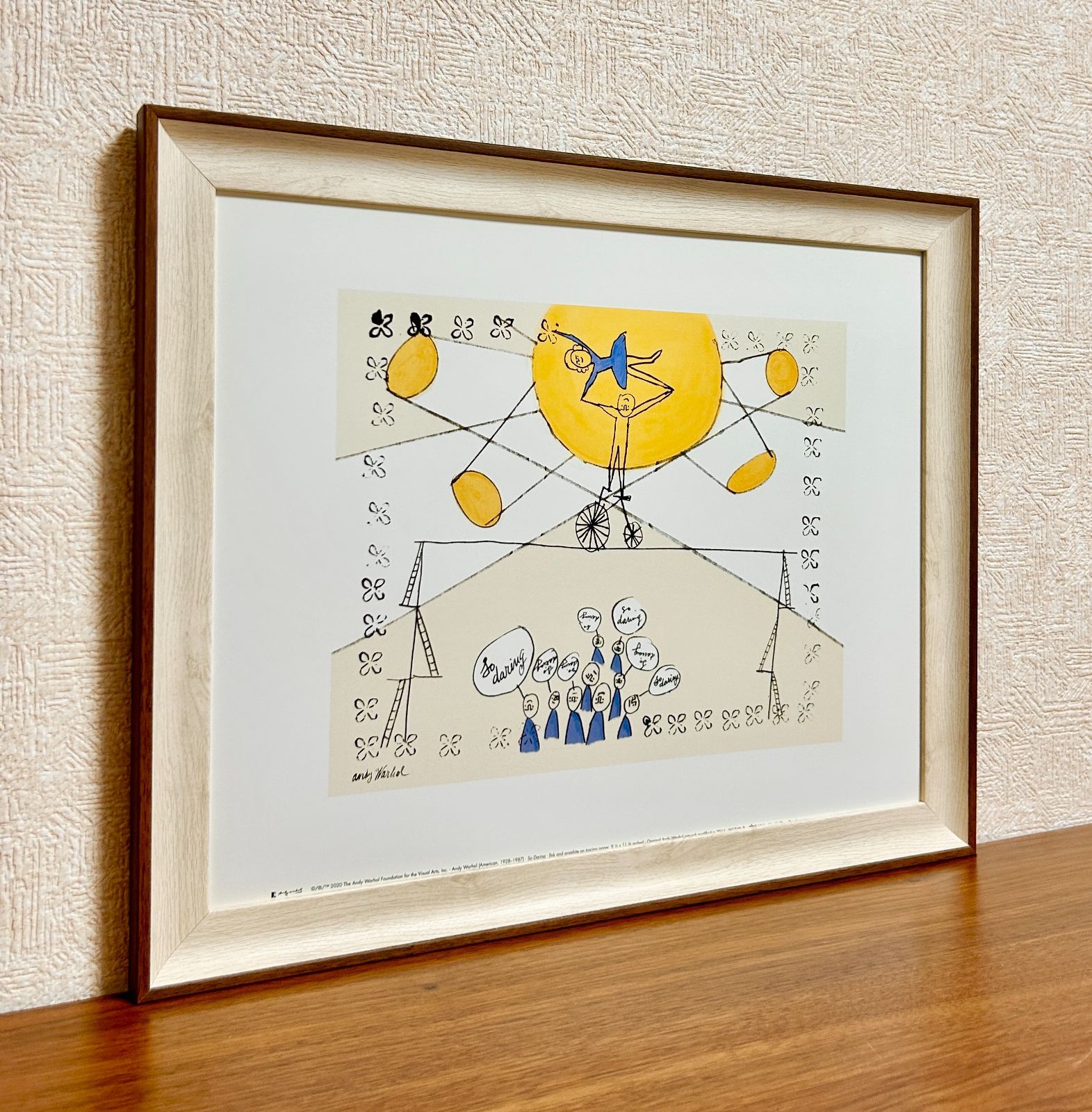 アンディーウォーホールの絵画　(額付) 新品☆額縁付アートポスター(BRUCE MCGAW GRAPHICS)☆アンディ
