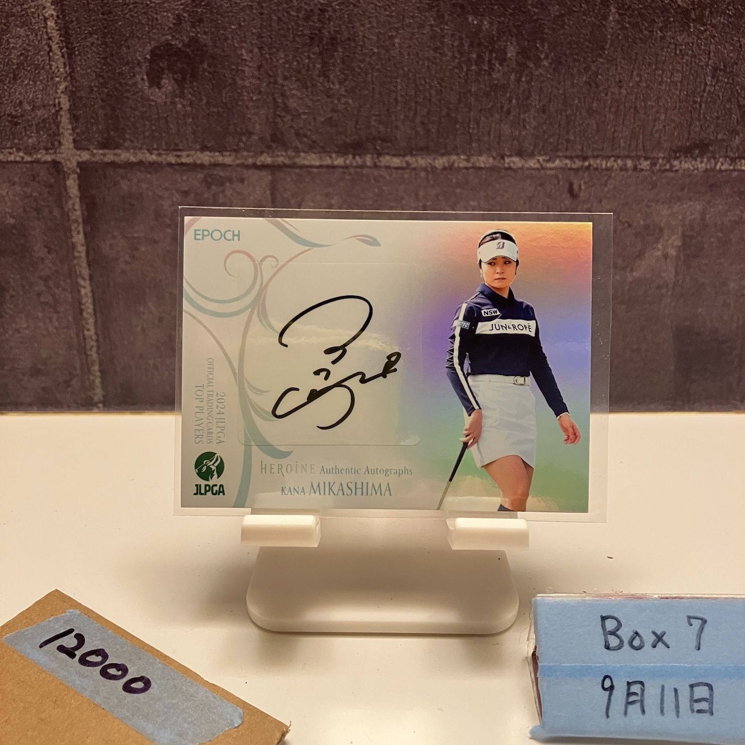 2025 EPOCH TOP PLAYERS 三ヶ島かな 17|30 直筆サイン JLPGA HEROINE Holographic カード