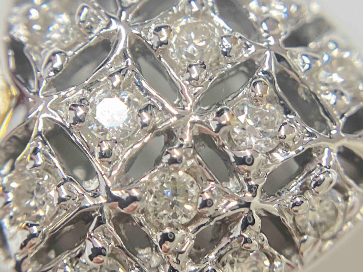 ダイヤ0.10ct ハートモチーフデザイントップ