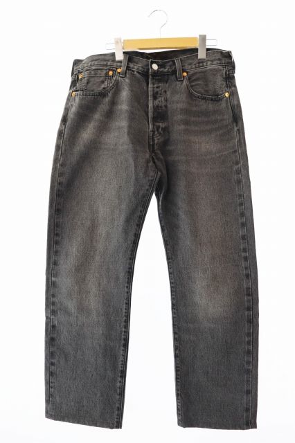 リーバイス Levi's Premium プレミアム 501 ボタンフライ デニム ジーンズ 005013518 W33 L32 黒 ブラック ブランド古着ベクトル 中古  250207