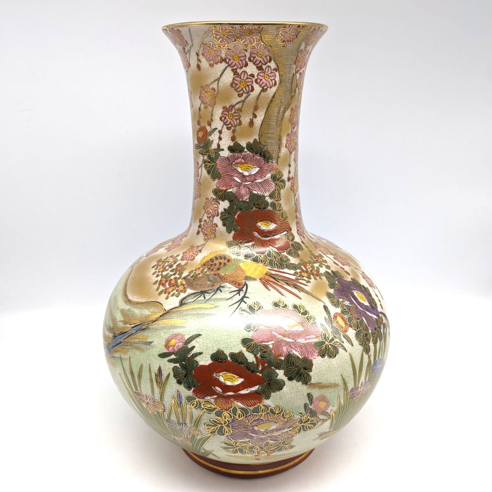 沖縄❄壷屋焼(赤絵)ダチビン❗プロフ必読願います 沖縄❄壷屋焼(赤絵