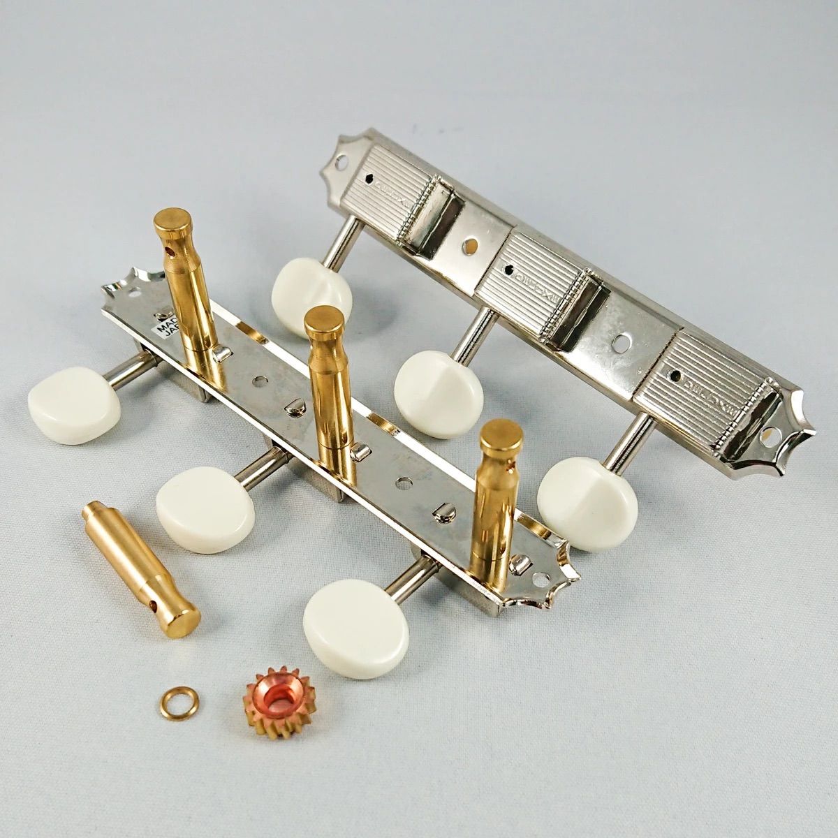 Birdland Original 3連ペグ プラスチックノブ ブラスポスト ノンメッキ GOTOH製