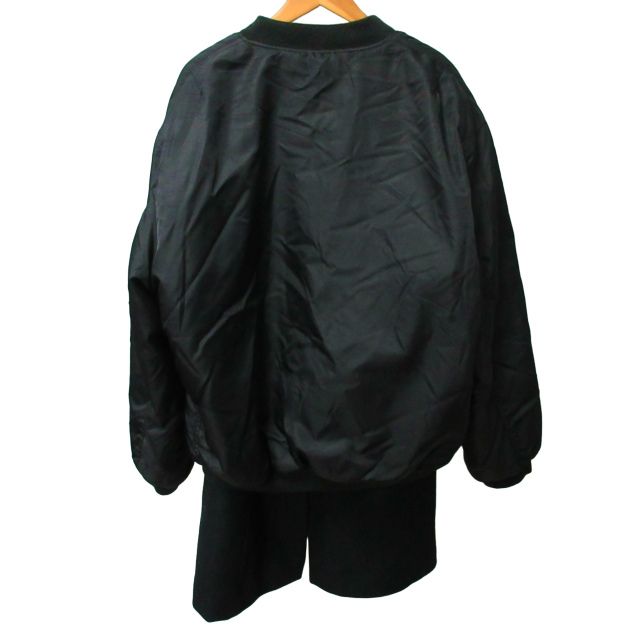ラフシモンズ RAF SIMONS MA-1 ボンバージャケット ブルゾン 黒 - メルカリ