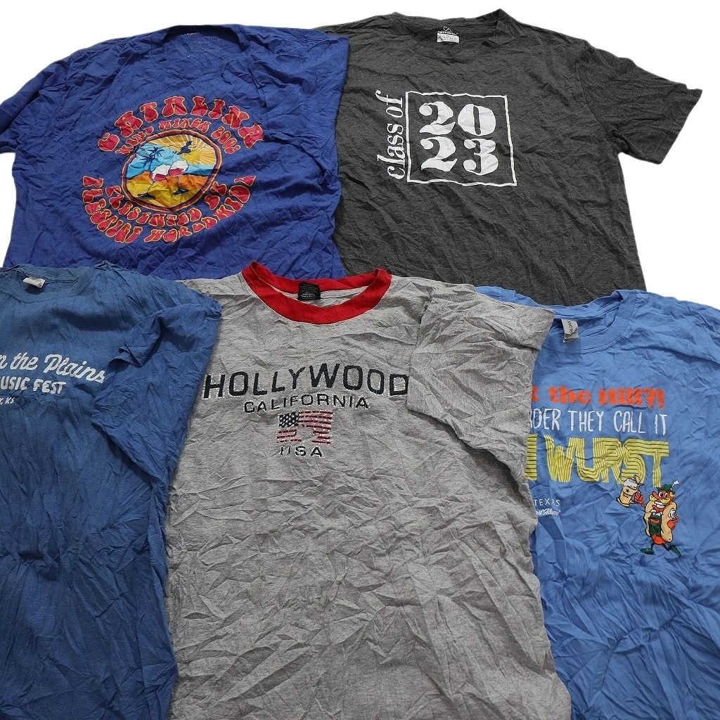 古着卸 まとめ売り カラーmix プリント 半袖Tシャツ 20枚セット 
