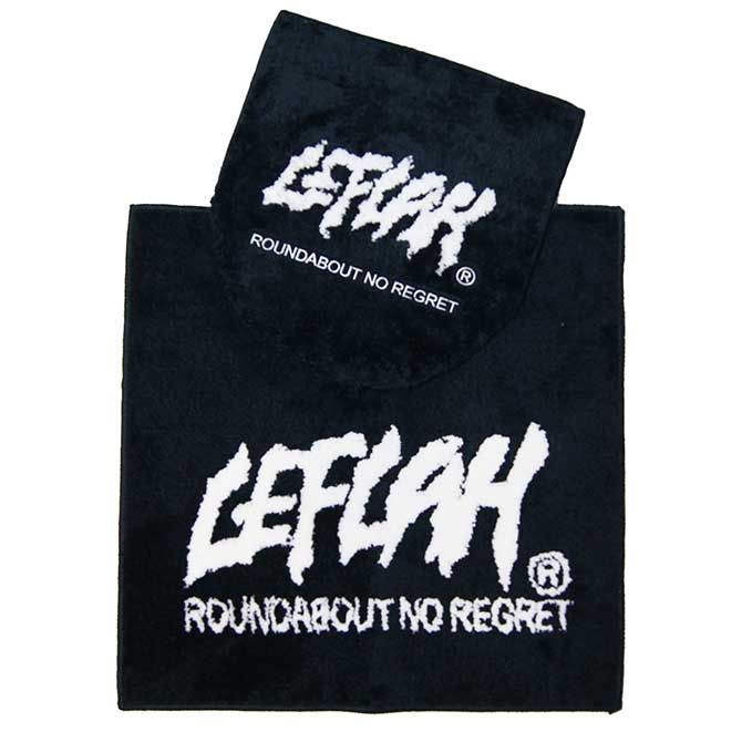 LEFLAH レフラー HOME系 MAIN LOGO TOILET COVER ＆ MAT SET 2点セット マット カバー