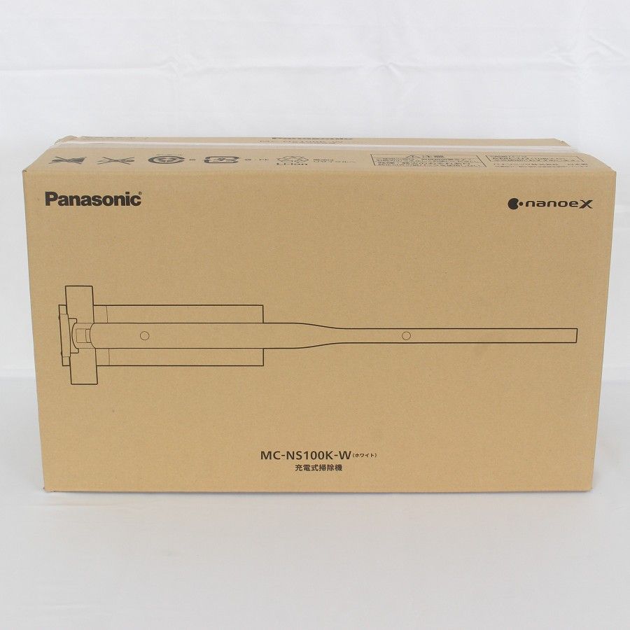 パナソニック MC-NS100K-W セパレート型コードレススティック掃除機 クリーンドック付き 紙パックレス式 1.5kg Panasonic 本体