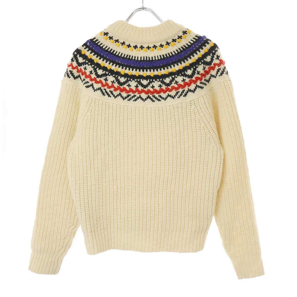 ISABEL MARANT ETOILE イザベルマラン エトワール 22AW PULL GIL ノルディックニットセーター アイボリー 38  22APU1939-22A078E - メルカリ