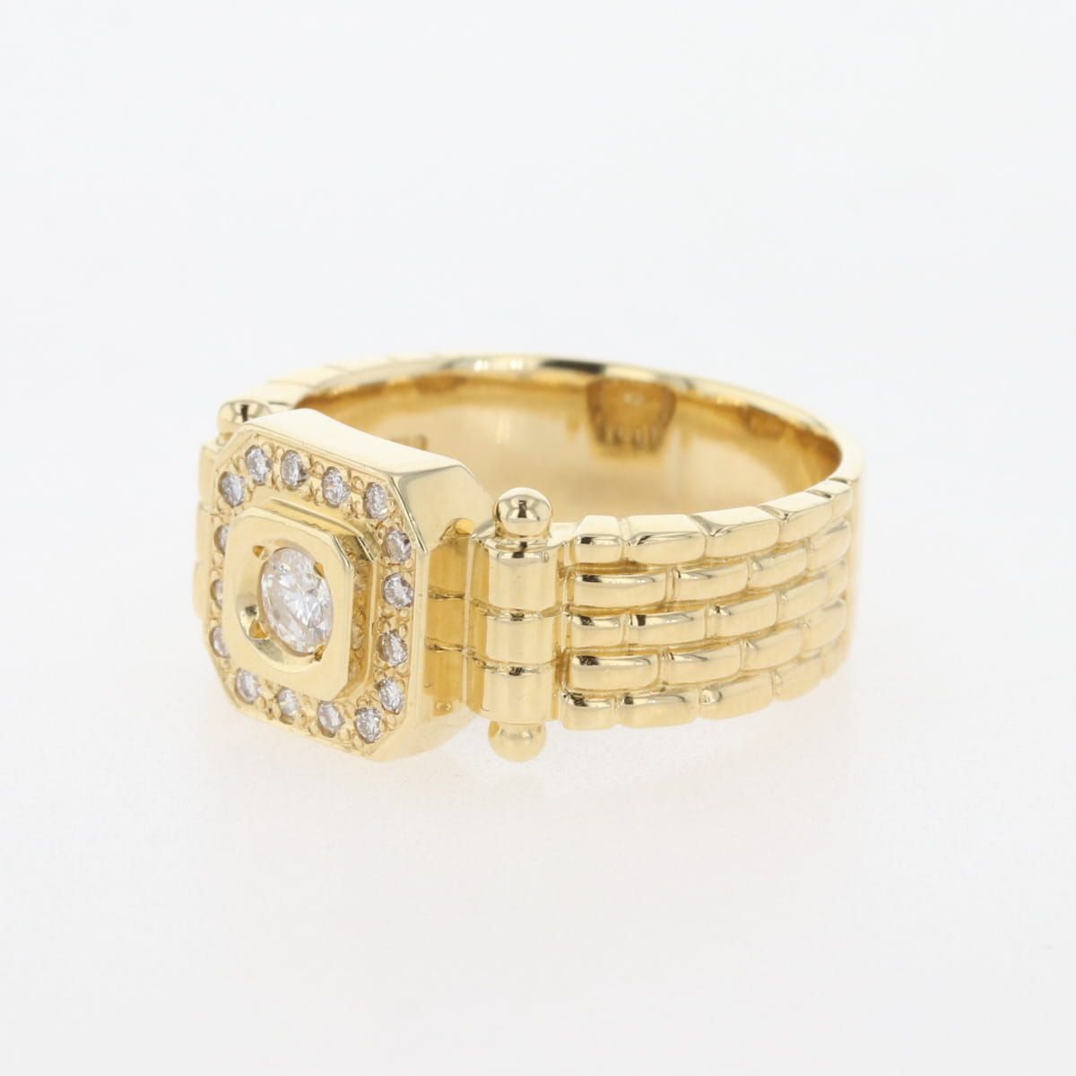 メレダイヤ デザインリング YG イエローゴールド 指輪 リング 17.5号 K18 ダイヤモンド レディース USTAUSTRALIA_COM_AU