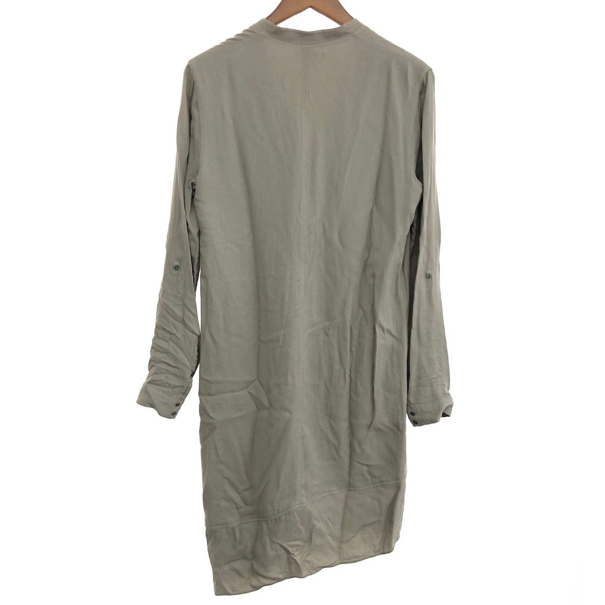 HELMUT LANG ヘルムートラング ロングシャツ サイズ 2 グレージュ レディース