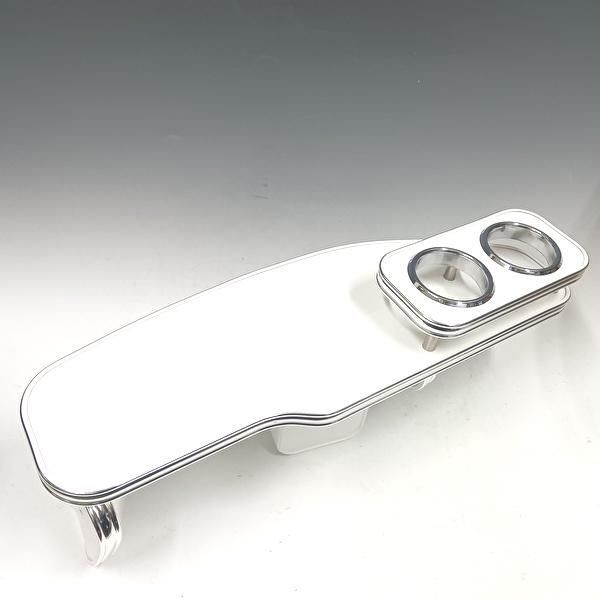 20 25系ヴェルファイア アルファード フロントテーブル ホワイト WHxフルメッキ