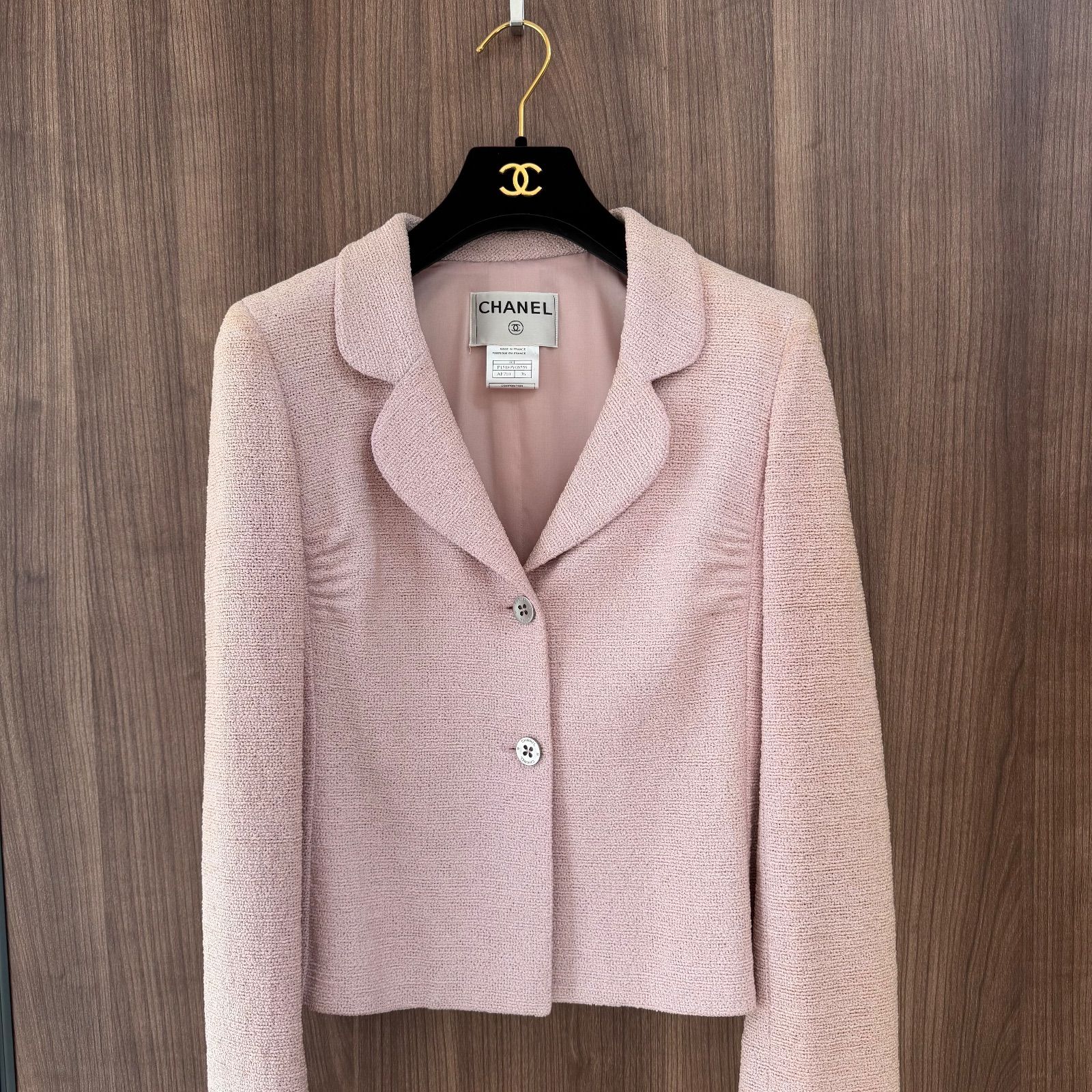 ◎売り尽くし CHANEL シャネル ジャケット AF710 サイズ36 P15189V08599 ピンク ツイードジャケットSサイズ相当