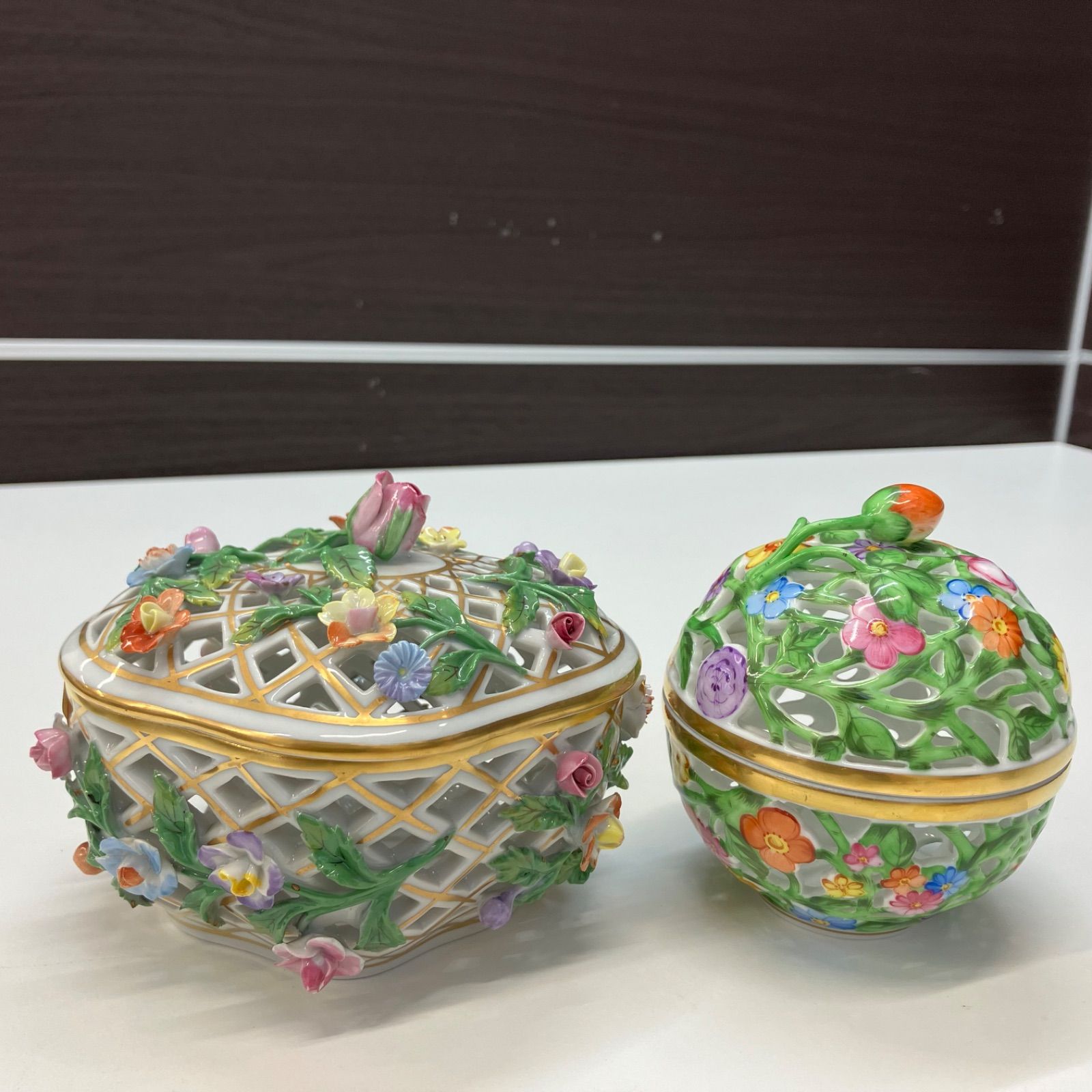 【最終値下げ‼️】ヘレンド　HEREND ボンボニエール Herend (ヘレンド) ボンボニエール ハート型｜トレファクONLINE
