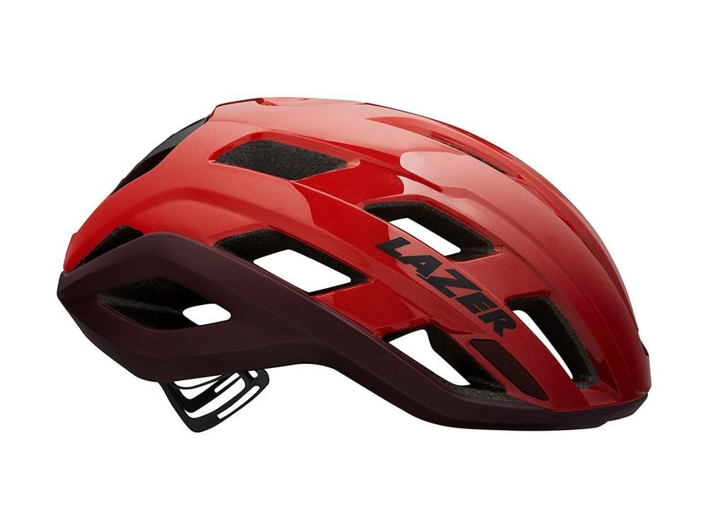 LAZER　STRADA KC AF（ストラーダ キネティコア アジアンフィット）レッド【訳ありアウトレット】ロードヘルメット (#00657183)