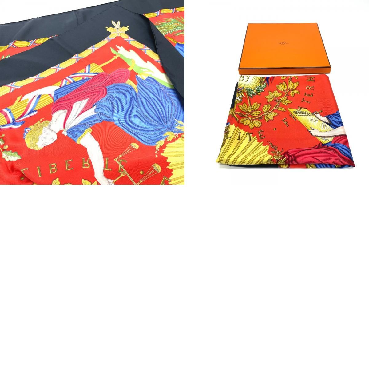 HERMES エルメス スカーフ カレ90 フランス革命を記念して シルク HERMES エルメス スカーフ カレ90 フランス革命を記念して