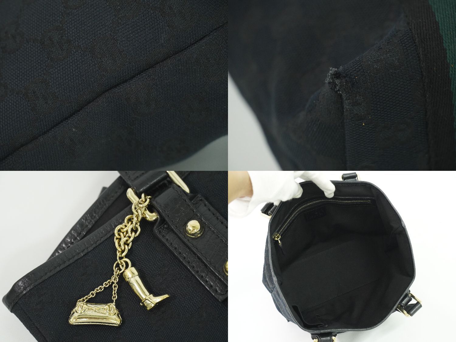 古*︎様 Gucci GGキャンパスハンドバッグシェリーライン　139261 グッチ ミニトートバッグ ハンドバッグ GGキャンバス シェリー