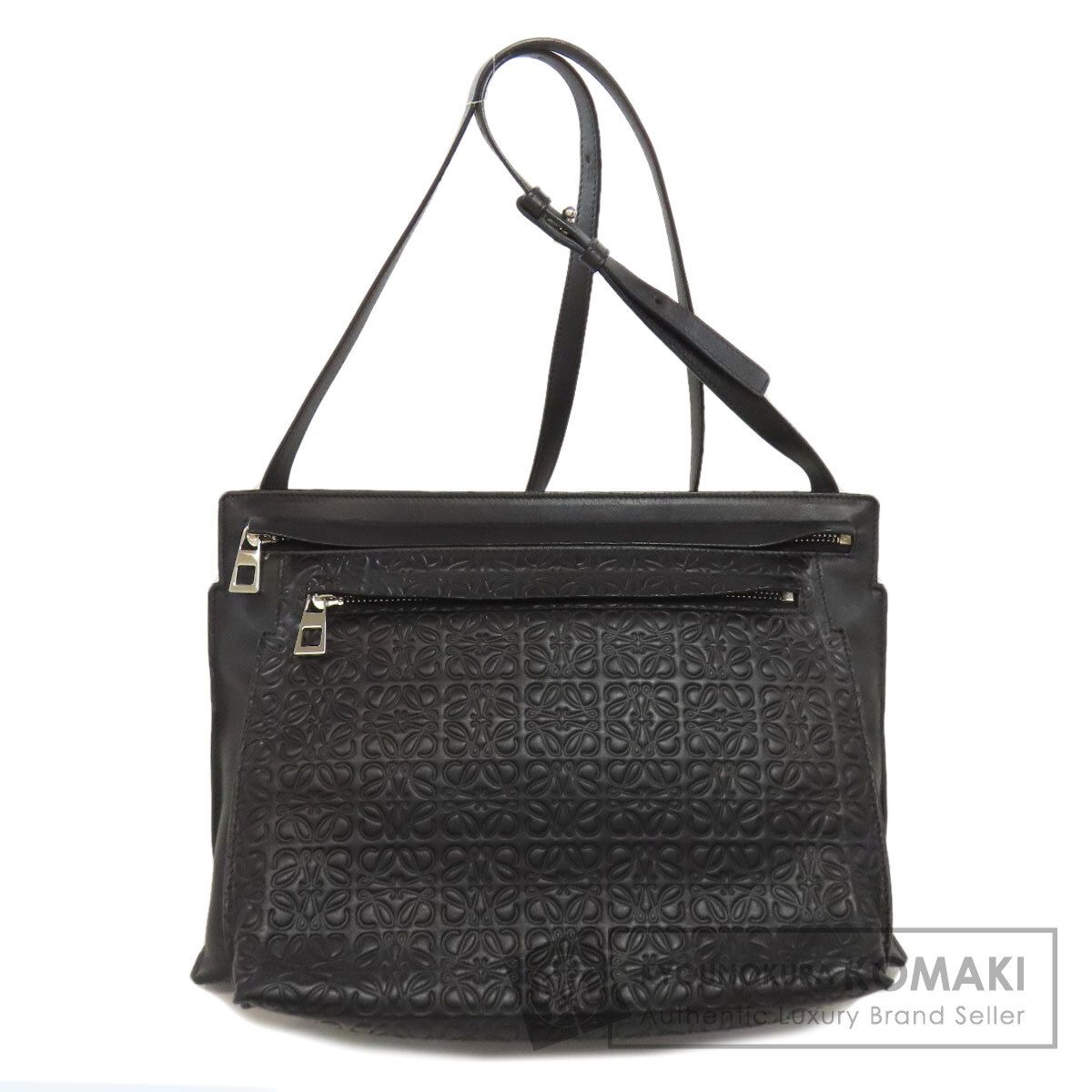 LOEWE ロエベ アナグラム ショルダーバッグ レザー レディース