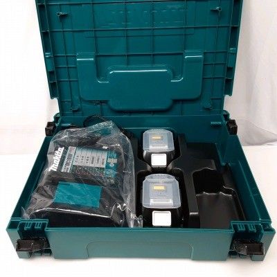 24k-504o【中古】makita マキタ 純正品 リチウムイオンバッテリー BL1860B×2+ 充電器 DC18RF 18V セット品ケース付き