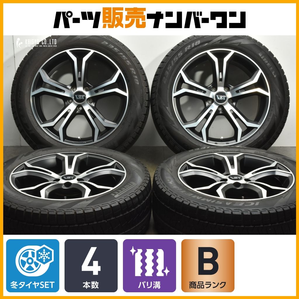 バリ溝 美品】ピレリ235/55R18 ボルボ XC40 V90クロスカントリ
