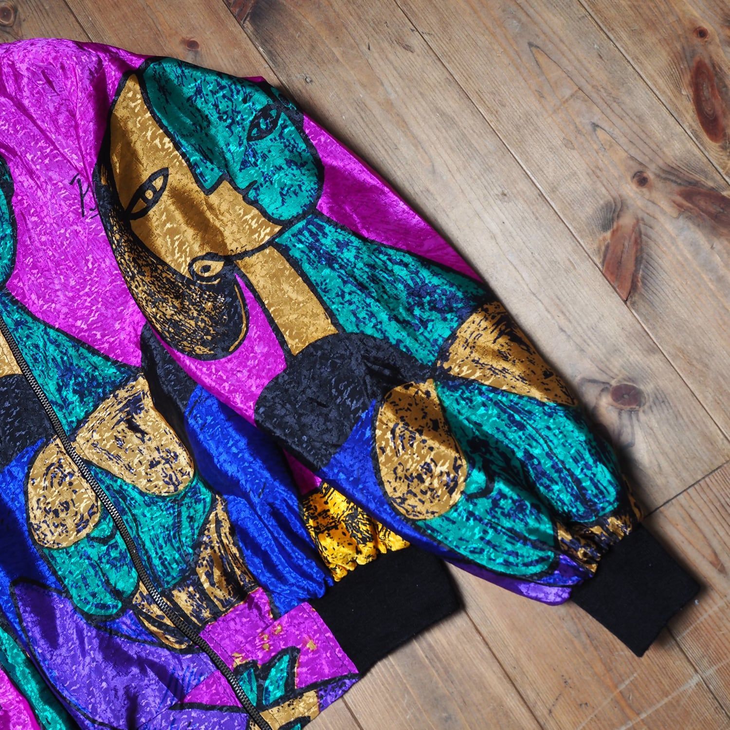 80s 90s ピカソ ナイロンブルゾン vintage ビンテージ アート - メルカリ 