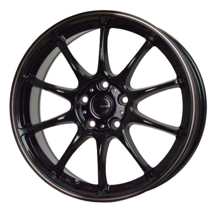 ホイール4本セット G.Speed P-07 ブラック|ブロンズクリア 17インチ 7J 38 5H-114.3