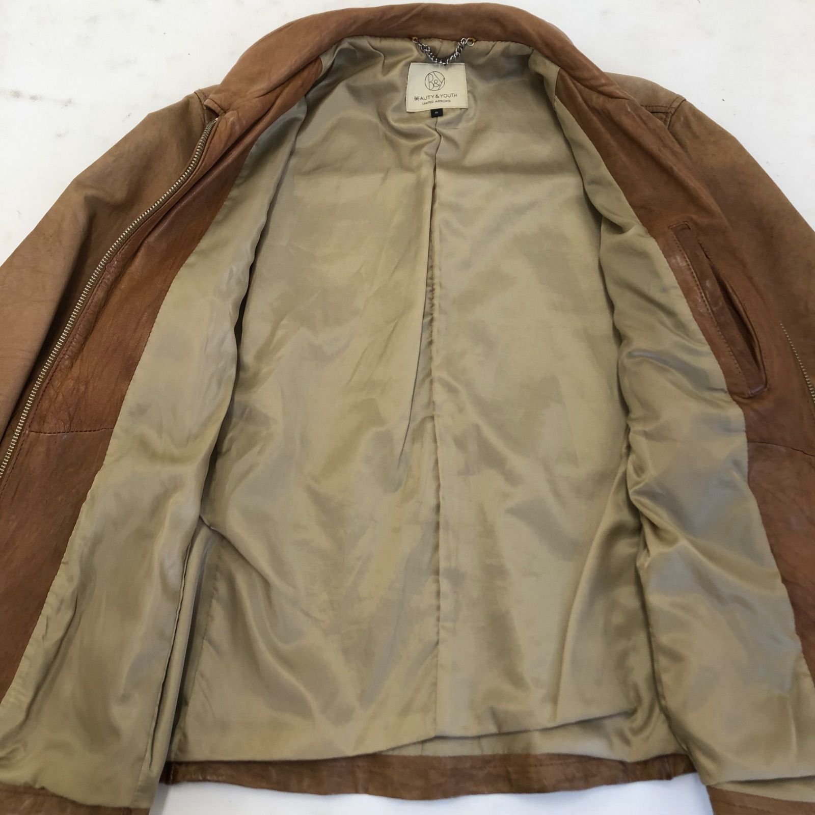 UNITED ARROWS - 【UNITEDARROWS】ラムレザーシングルライダース