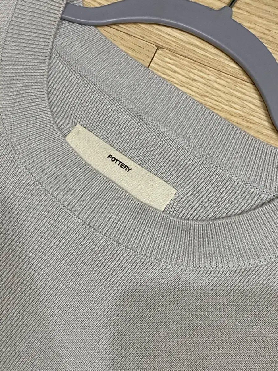 ポッタリー ニット ベスト グレー 2 サイズ