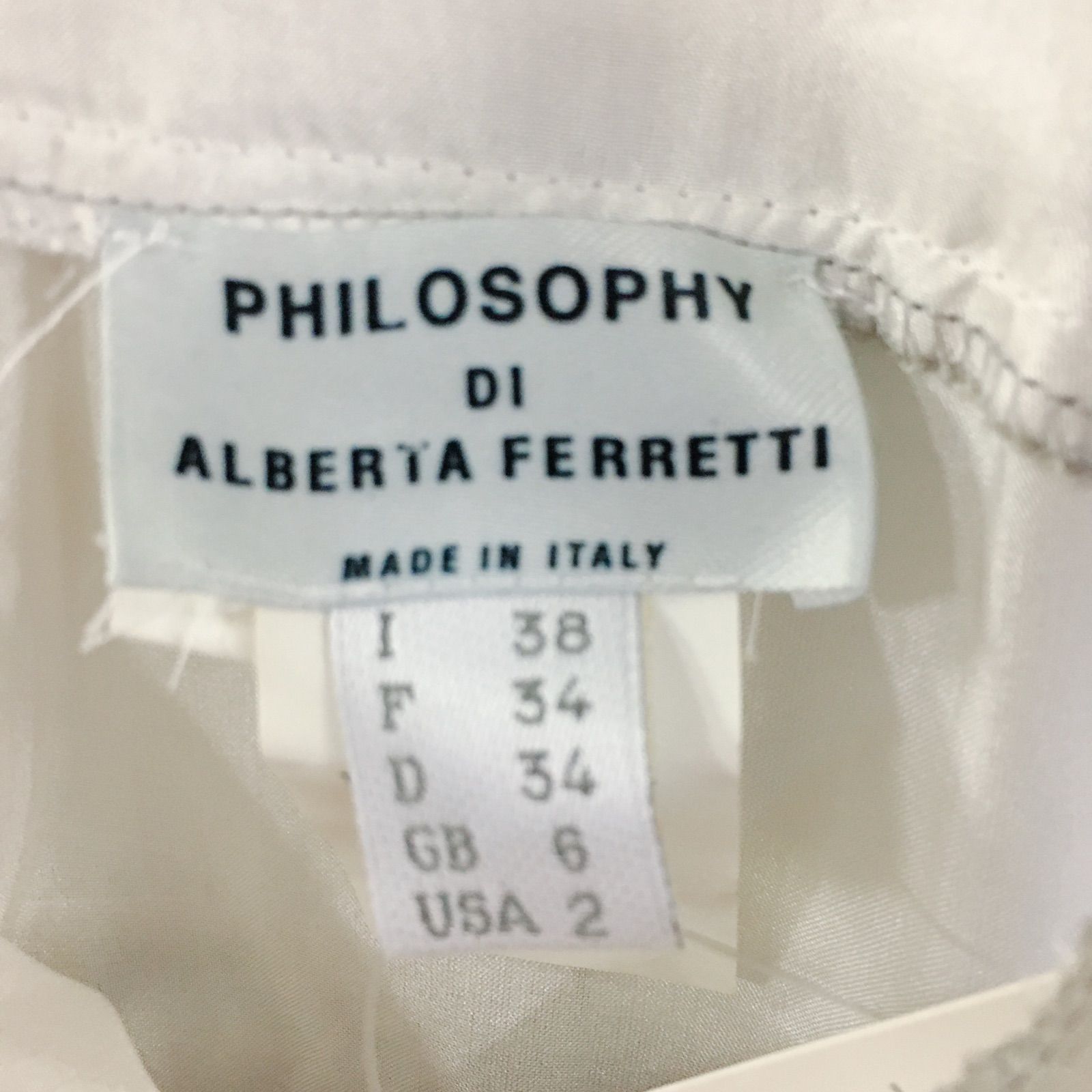 【お値下げ中‼️】フィロソフィーアルベルタフェレッティー　袖なし　トップス アルベルタ フェレッティ(ALBERTA FERRETTI)レディース通販