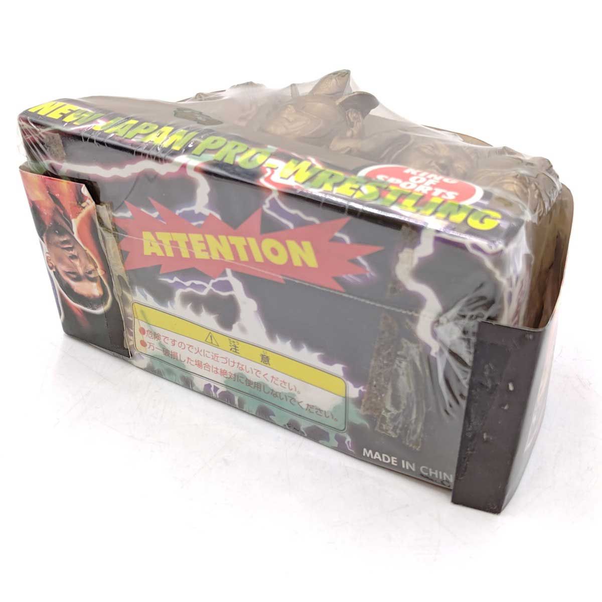 新日本プロレスリング 貯金箱　中古 2点セット] 新日本プロレス 貯金箱 ヘビー級 ジュニアヘビー級