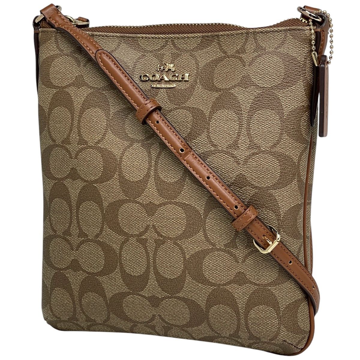 コーチ COACH シグネチャー ショルダーバッグ ロゴ 総柄 斜め掛け 