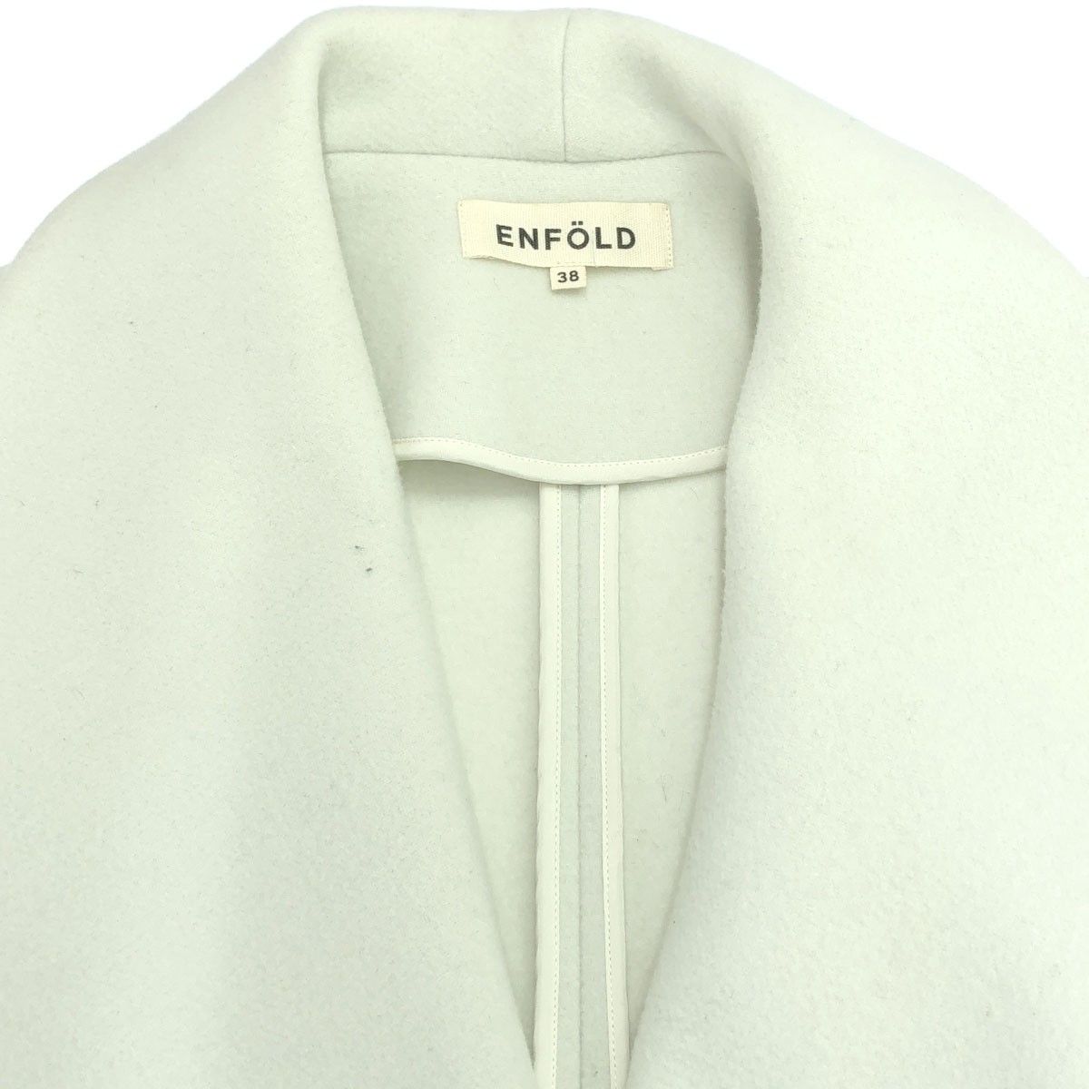 美品✨エンフォルド　ライトモッサテントケープコート　グレー　36サイズ　2way ENFOLD エンフォルド 2way ライトモッサテントケープコート