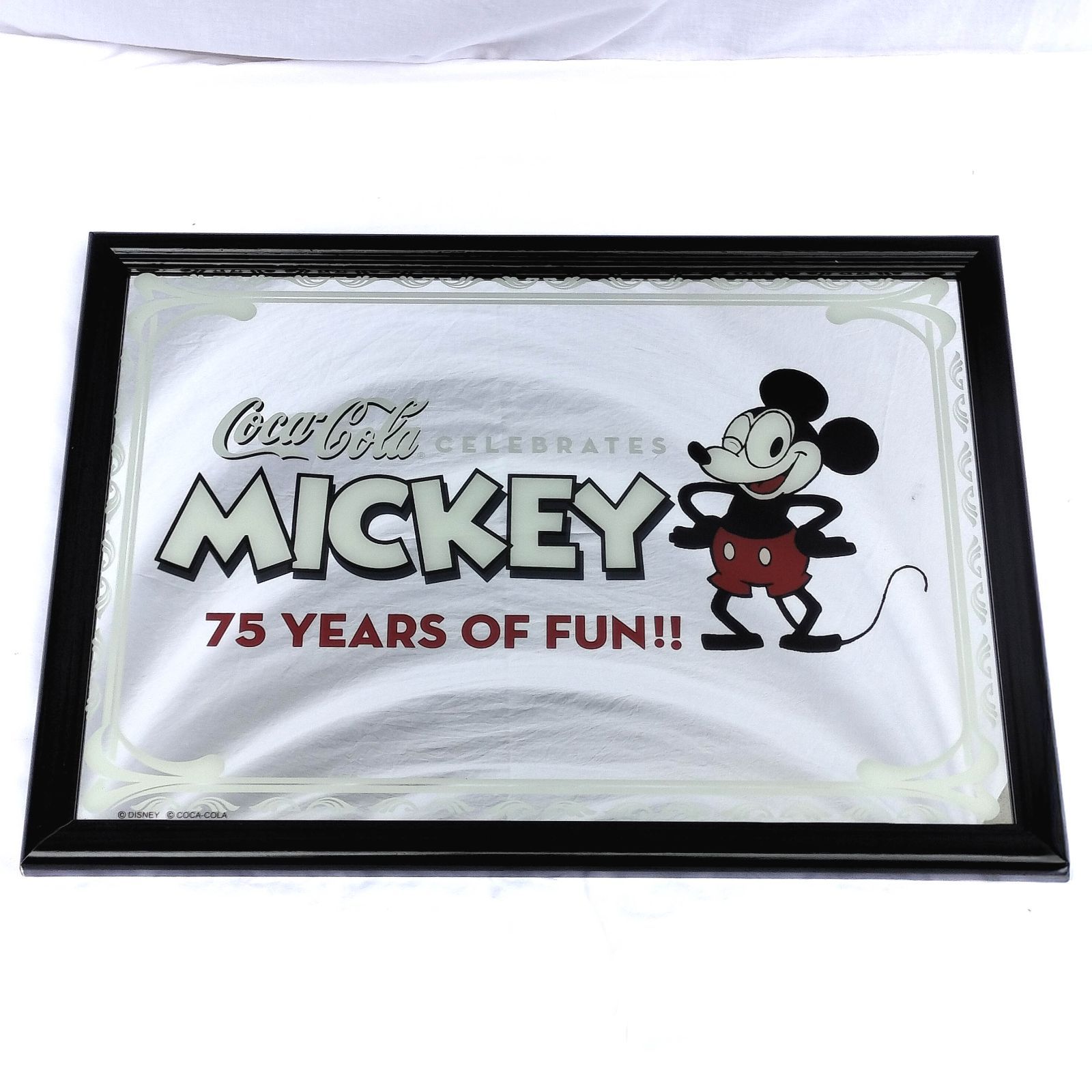 ミッキーマウス　コカ・コーラパブミラー パブミラー コカ・コーラ ✕ ディズニー ミッキーマウス 75周年