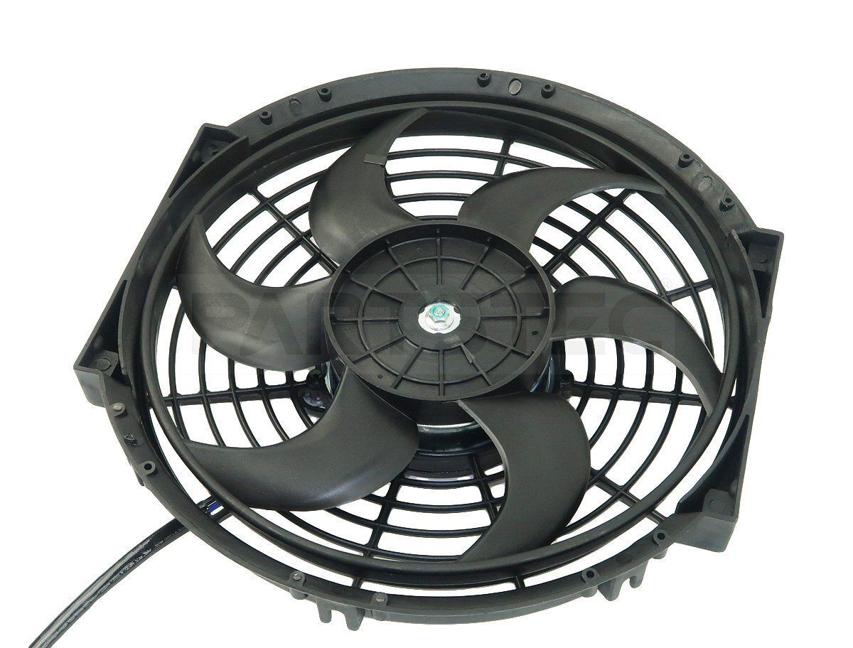 10インチ 汎用 電動ファン 薄型 プッシュ型 プル型 兼用 12V