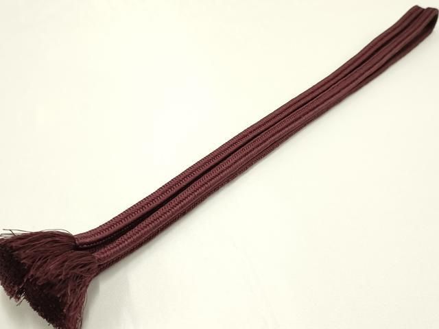 平和屋着物 上 有職組紐道明 帯締め 冠組 深緋色 宮内庁御用 国立博物館御用 東京芸術大学御用 AABA9978ay
