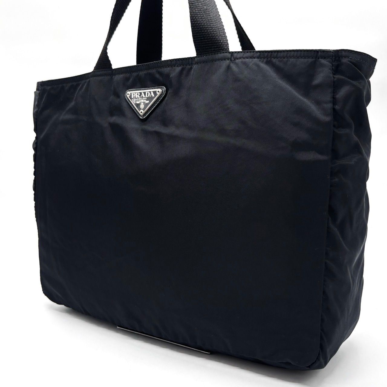 PRADA プラダ ナイロンバッグ ✨良品✨ PRADA プラダ 三角プレート トートバッグ ハンドバッグ