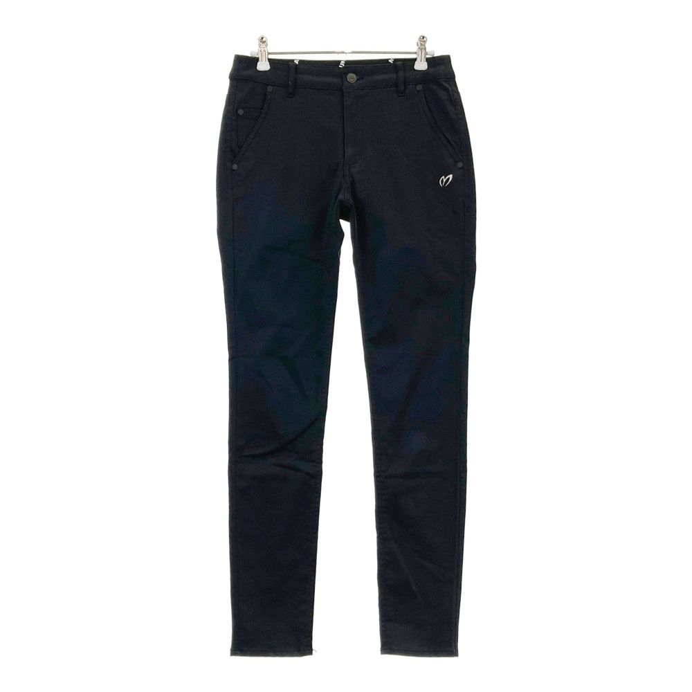 サイズ：0 MASTER BUNNY EDITION マスターバニーエディション ストレッチパンツ ブラック系 [240101506056] ゴルフウェア レディース ストスト