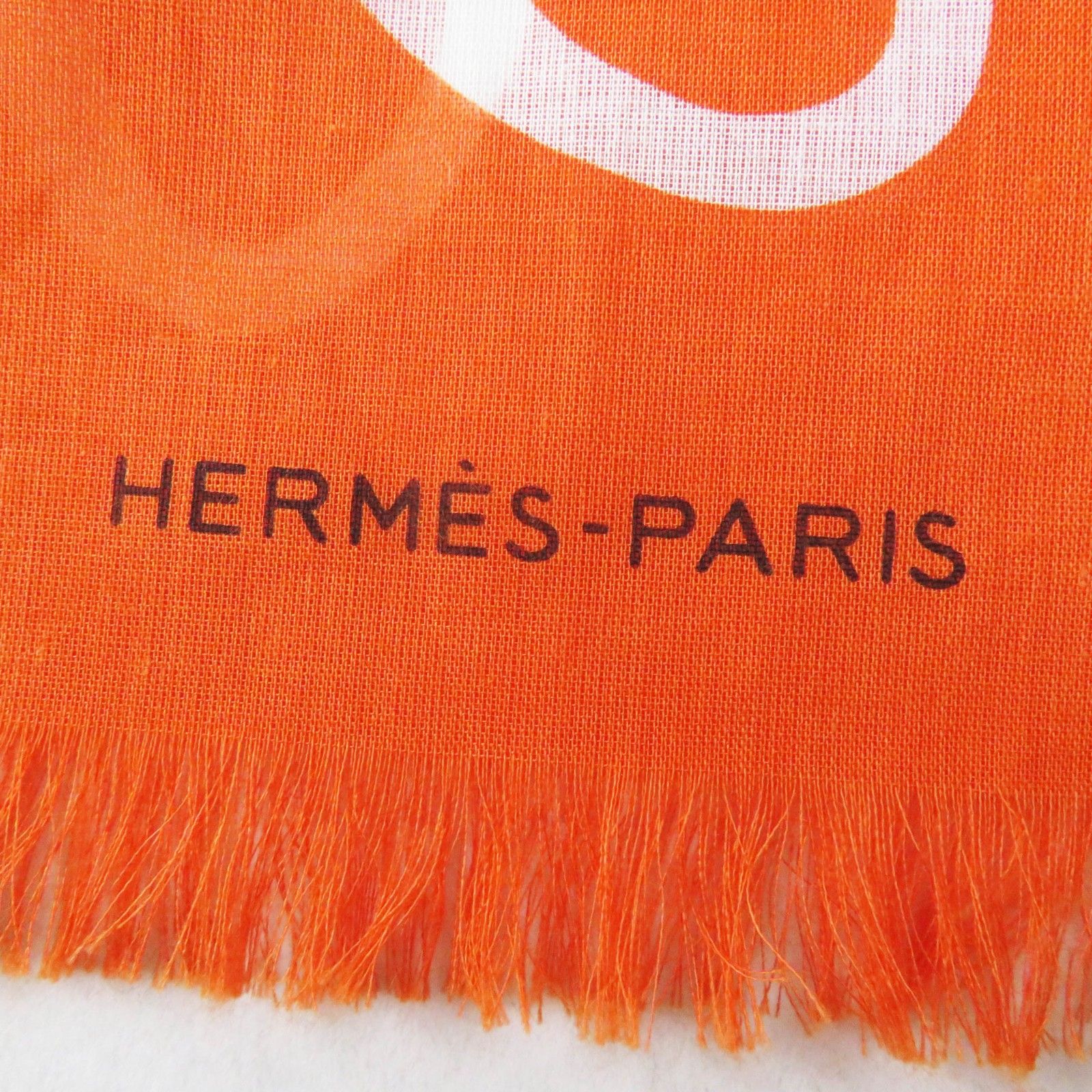 極美品◎HERMES エルメス ナウサ メガロ コットン Orange Boite 現行品  