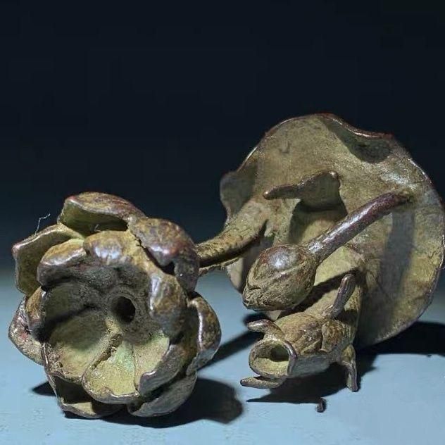 銅細工 鯉の登竜門香炉 香道具 装飾品 工芸品 美術品 置物