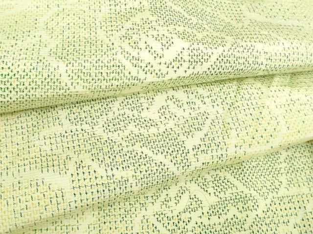 平和屋着物▽上質な紬 単衣 薔薇 正絹 逸品 DAAV9648sf