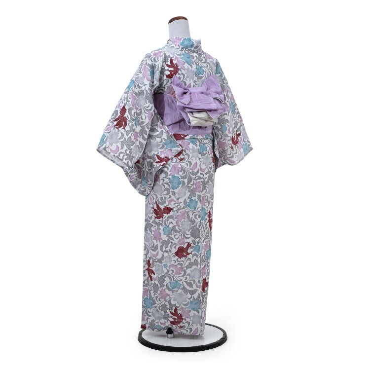 aka 新品 撫松庵 型染金魚 綿絽 洗える夏着物 小紋 浴衣 6211① レディスゆかた/型染金魚/綿絽 – 撫松庵公式通販サイト