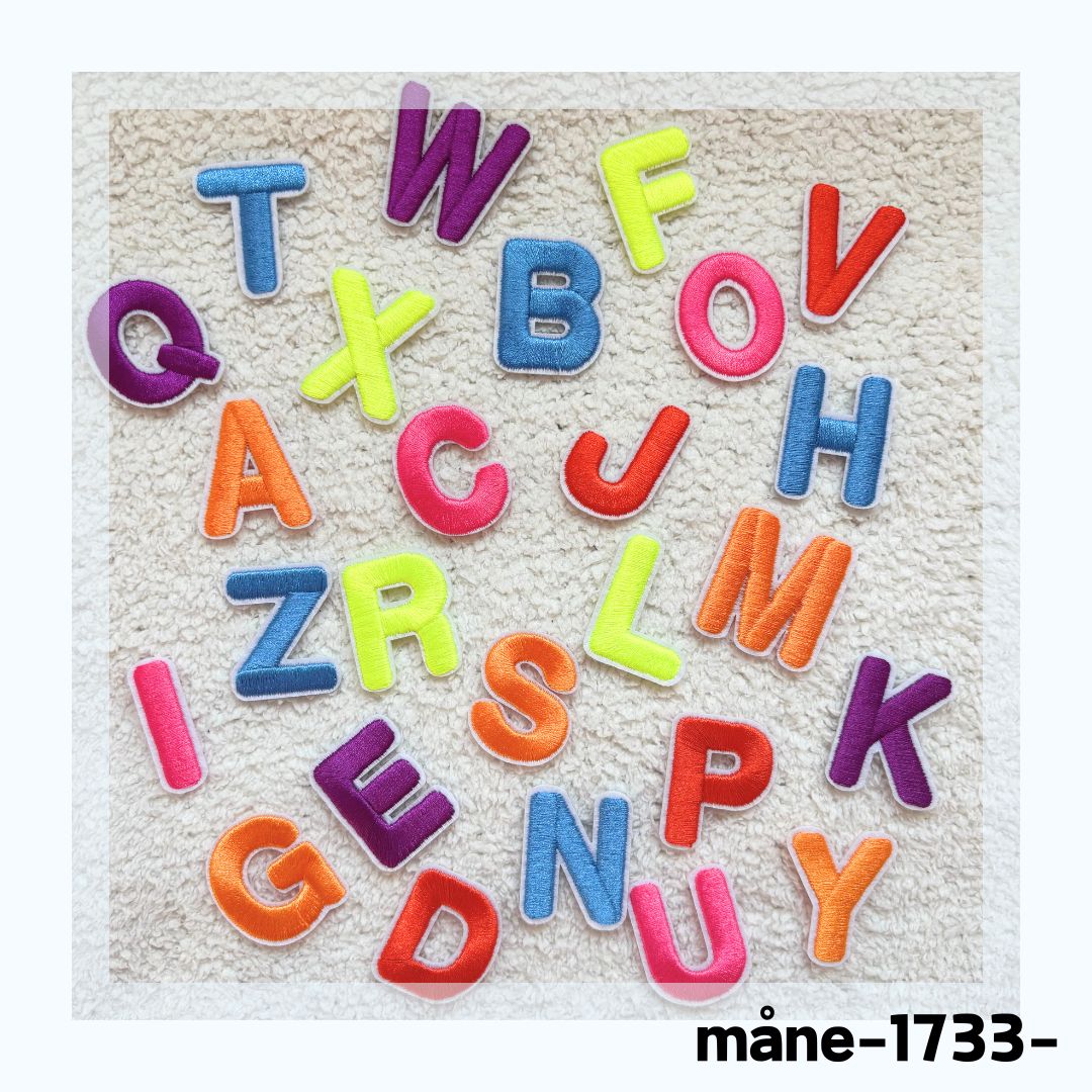 アルファベットクーパーのフェルトアイロンワッペン アルファベット