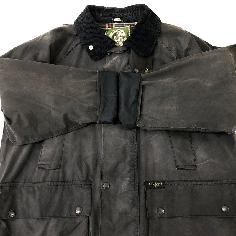 oxfordblue　オイルドジャケット 中古品】 OXFORD BLUE オックスフォード 英国製 ワックスド