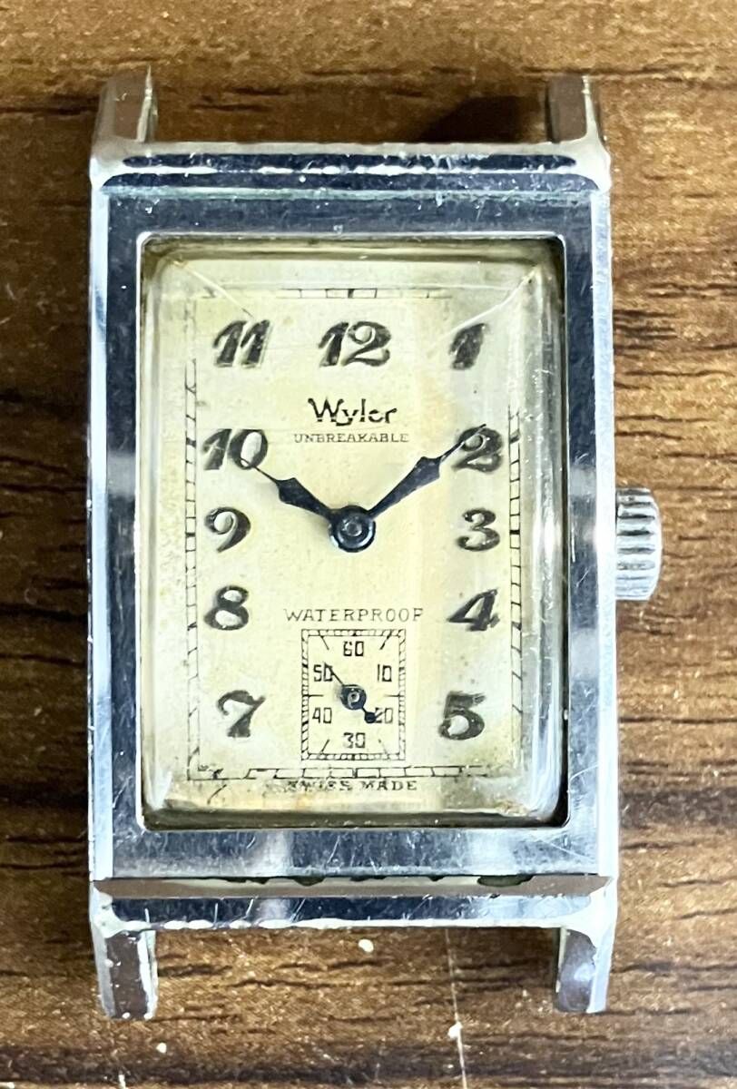 ジャンク ジャンク Wyler ワイラー アナログ 機械式 手巻き 不動品 フェイスのみ 腕時計